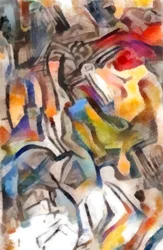 Dorf bei Morgengrauen