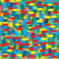 Horizontaler Pointillismus Blau, 2019