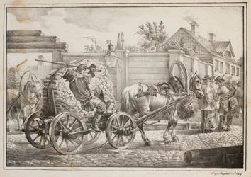 Der Kutscher mit Anzündholz