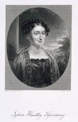 Lydia Huntley Sigourney (1791-1865), graviert von Burt