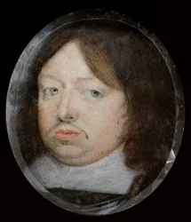 Miniatur von Karl X., König von Schweden, um 1650