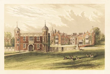 Charlecote, Warwick, England, 1880 (Gravur)