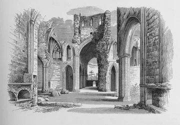 Mittelschiff und Nord- und Südschiff, Melrose Abbey, um 1880, 1897