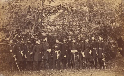 General McClellan und Stab