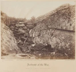 Heim eines Rebellen-Scharfschützen, Gettysburg, Juli