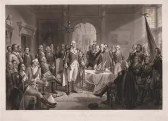 Washington und seine Generäle mit Schlüssel