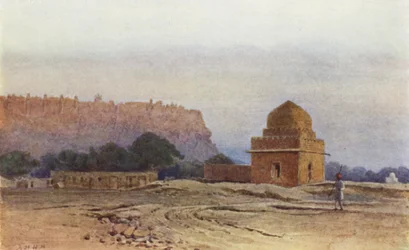 Gwalior-Festung vor Sonnenaufgang
