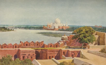 Das Taj vom Fort, Agra, ca. 1880-1905