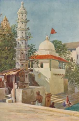 Der Walkeshwar-Tempel, Bombay, um 1880-1905