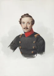 Porträt von Arist Fyodorovich von Gersdorff 1805-1883, 1840