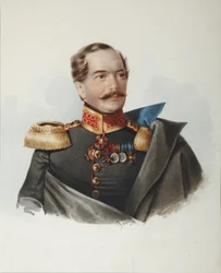 Porträt von Graf Dmitri Alexejewitsch Schtscherbatow, 1818-1881, 1849