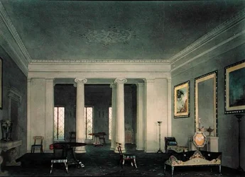 Griechisches Revival-Doppelwohnzimmer, ca. 1845