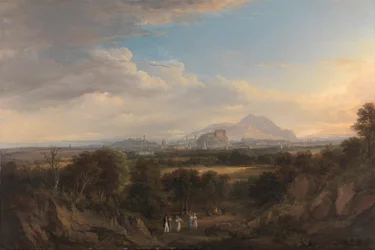 Ein Blick auf Edinburgh von Westen