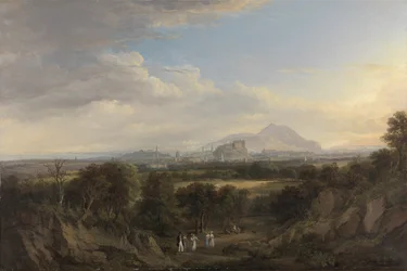 Ein Blick auf Edinburgh von Westen, um 1822-26
