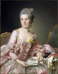 Porträt von Marie Suzanne Giroust, Madame Roslin (1734-1772)
