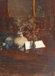 Stillleben mit Disteln