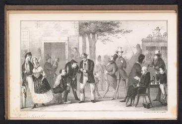 Karikatur im Leidener Studentenalmanach, 1843