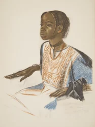 Bornou-Mädchen (Fort Lamy), aus Dessins et Peintures d