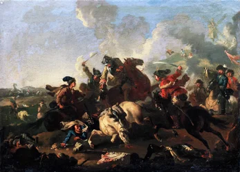 Szene aus der Schlacht von Poltawa
