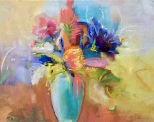 Bunte abstrakte Blumen