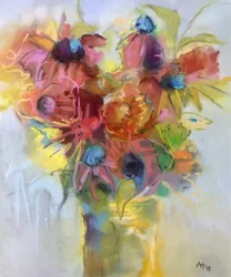 Lebhaftes abstraktes Bouquet