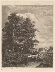 Reiter an einem Teich