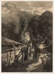 Die Simplonstraße, Meillerie, Frankreich