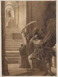 François I schwingt ein Schwert