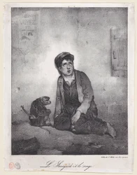 Der Junge aus Savoyen und sein Affe, 1823