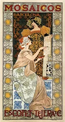 Mosaicos Escofet-Tejera Werbeplakat, 1900