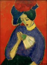 Dame mit Fächer