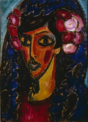 Der blaue Mantilla