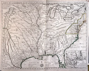 Louisiana und Mississippi-Fluss