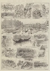 Skizzen bei der Henley Regatta