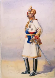 Ehrenoberst H.H. Maharaja Sir Ganja Singh, Bahadur von Bikaner, Illustration für 