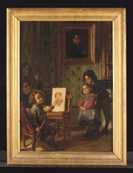 Innenraum, die Familie des Künstlers