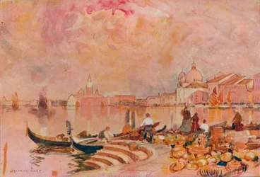 Abendglühen, Venedig, um 1895