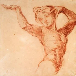 Studie einer nackten Figur