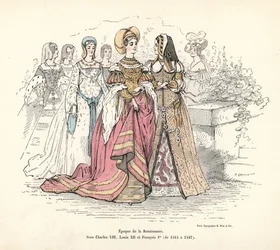Französische Frauenkostüme der Renaissance