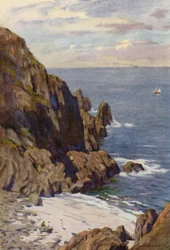 Die Kullen-Felsen, Mölle, am Kattegat