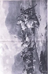 Der Rückzug bei Naseby: 14. Juni 1645, Illustration aus British Battles on Land and Sea, 1915