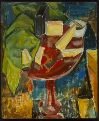 Roter Tischstillleben, ca. 1919