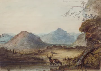 Felsformationen in der Nähe des Sweet Water, um 1837