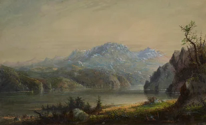 See- und Berglandschaft