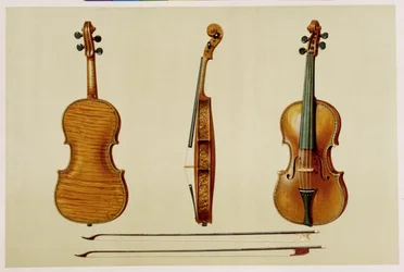 Die Hellier-Geige, hergestellt von Antonio Stradivarius (ca. 1644-1737) im Jahr 1679, aus 