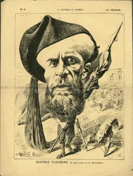 Illustration von Alfred Le Pete (1841-1909) in La Charge (1870), Nr. 2 - Flourens Emile