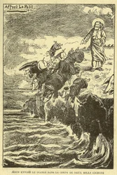 Illustration von Alfred Le Pete (1841-1909) in Gros-Jean et son curé