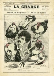 Illustration von Alfred Le Pepetit (1841-1909) in La Charge (1870)