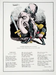 Mehrere Spinnen an der Decke, aus Histoire de la Troisieme Republique, Bd. I, l