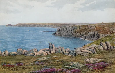 Kap Cornwall und Höhlen und Klippen am Lands End